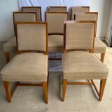 Neoclassical chairs from the 1940s in cherry