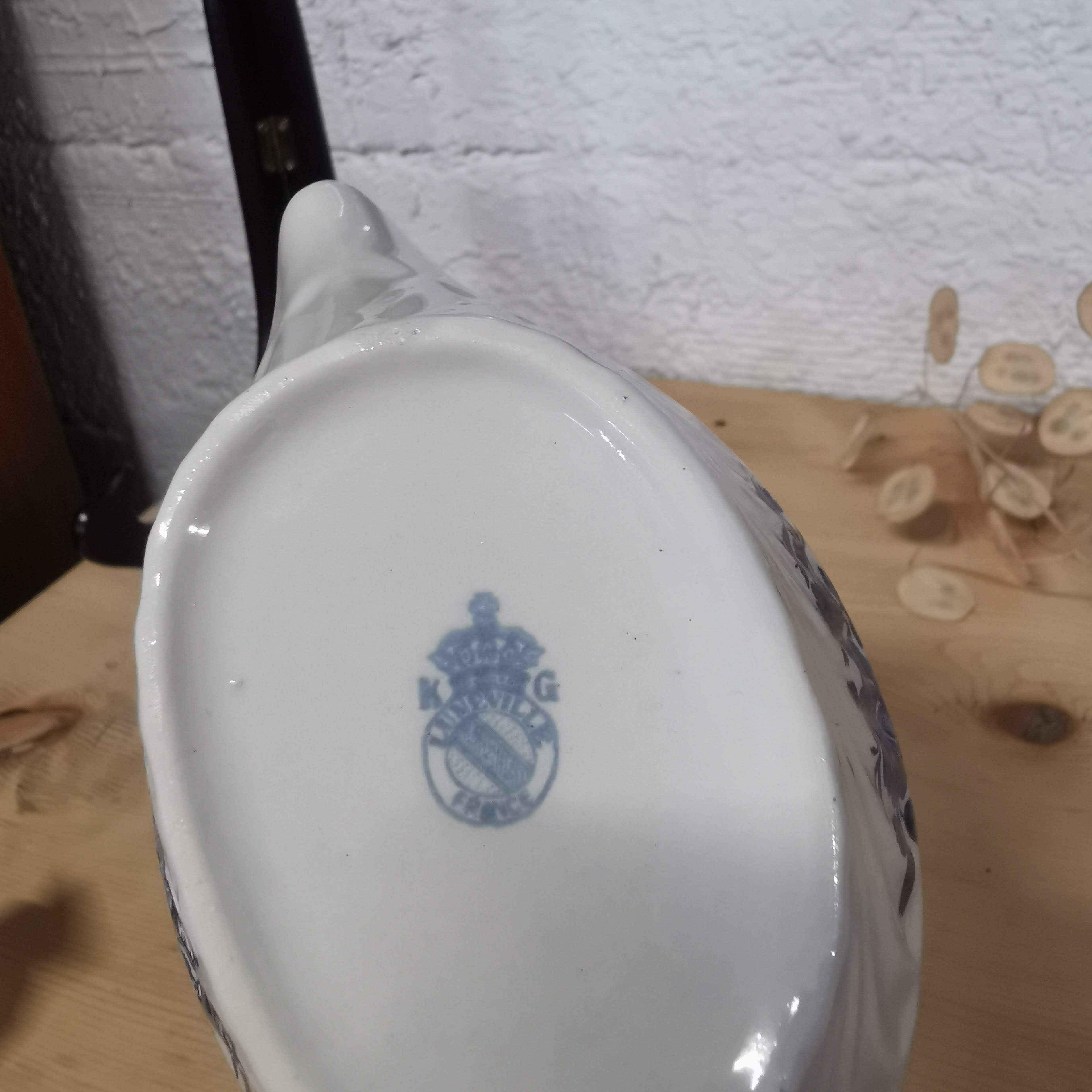 Keller Saucière - Guerin - blue flower décor