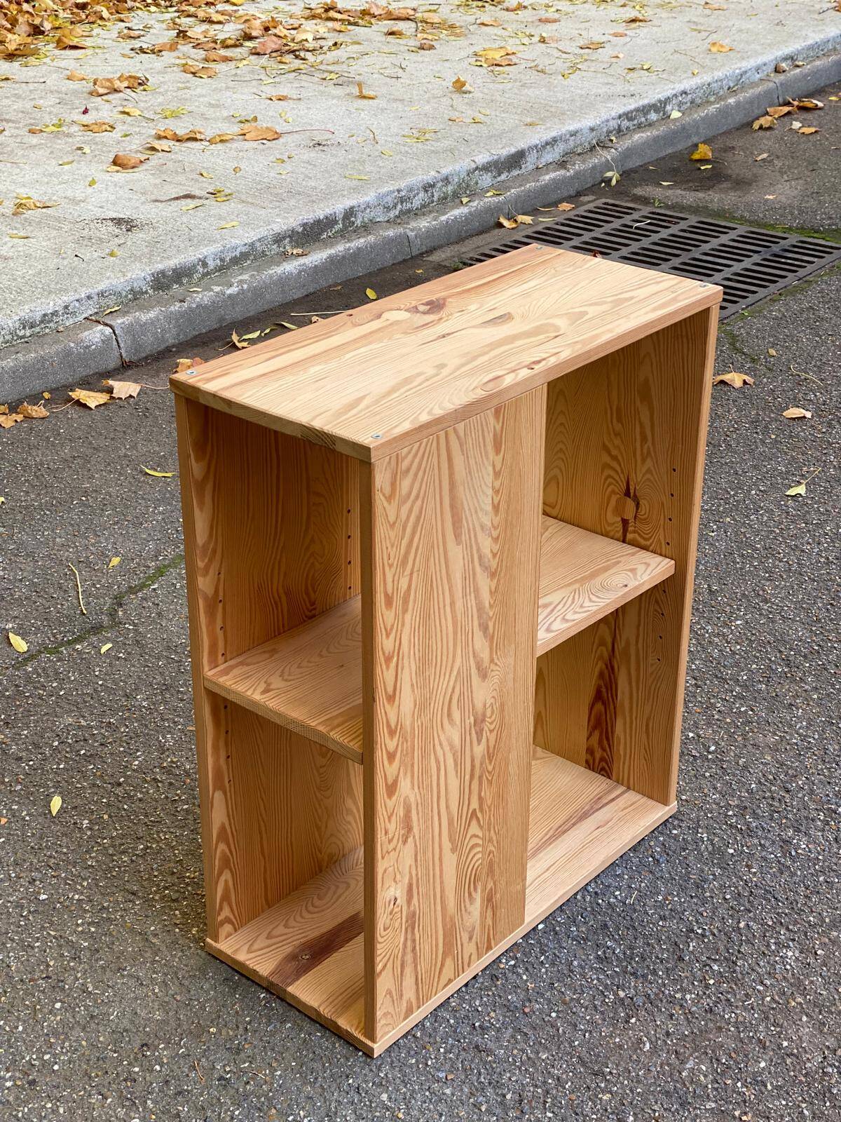 Scandinavian solid wood shelf, 1980
