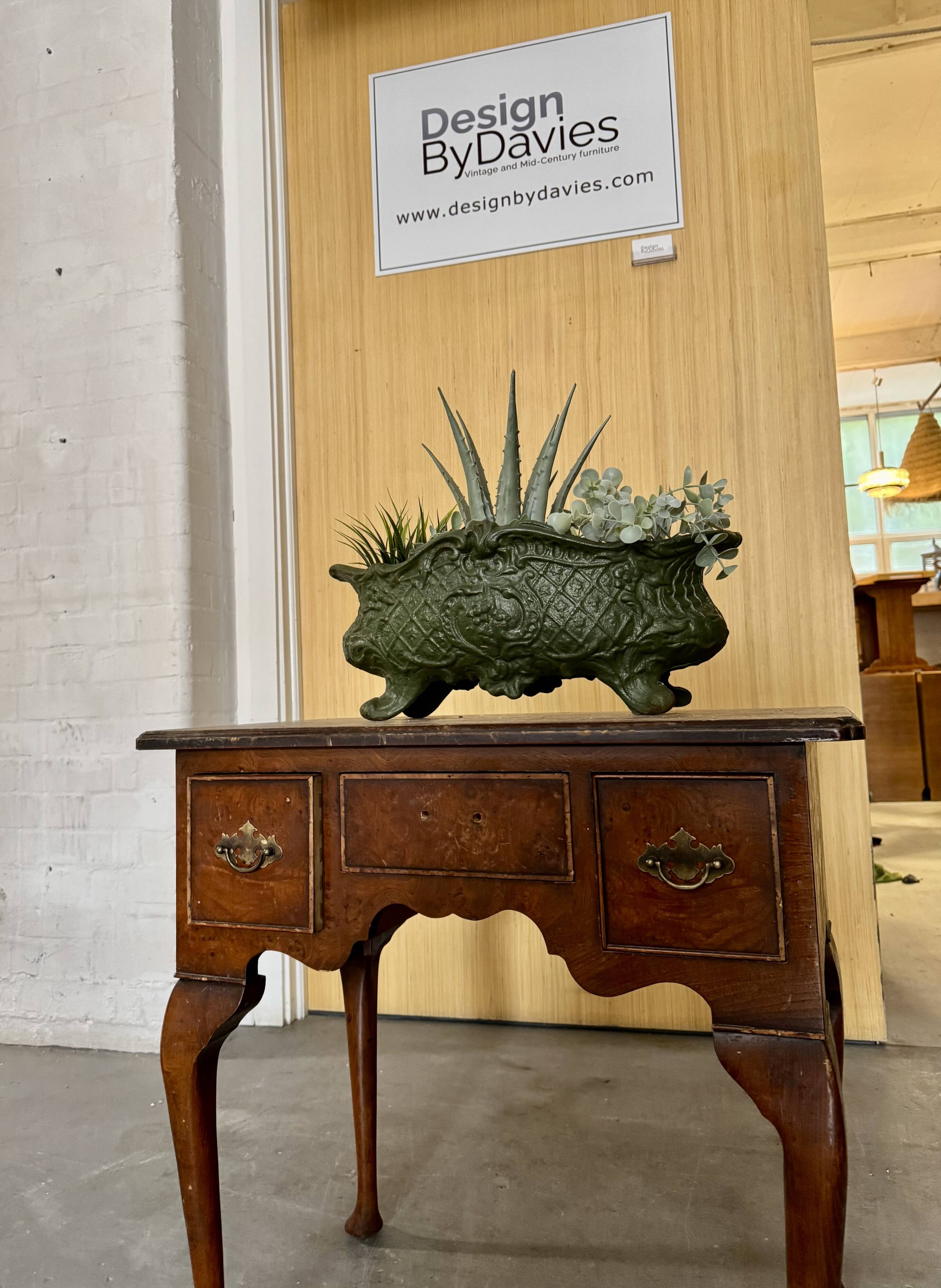 Vintage French Style Cast Iron Planter