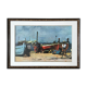 Tableau bateaux et pêcheurs