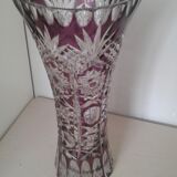 Ancient Bohemian crystal vase