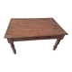 vintage wooden coffee table with a drawer
