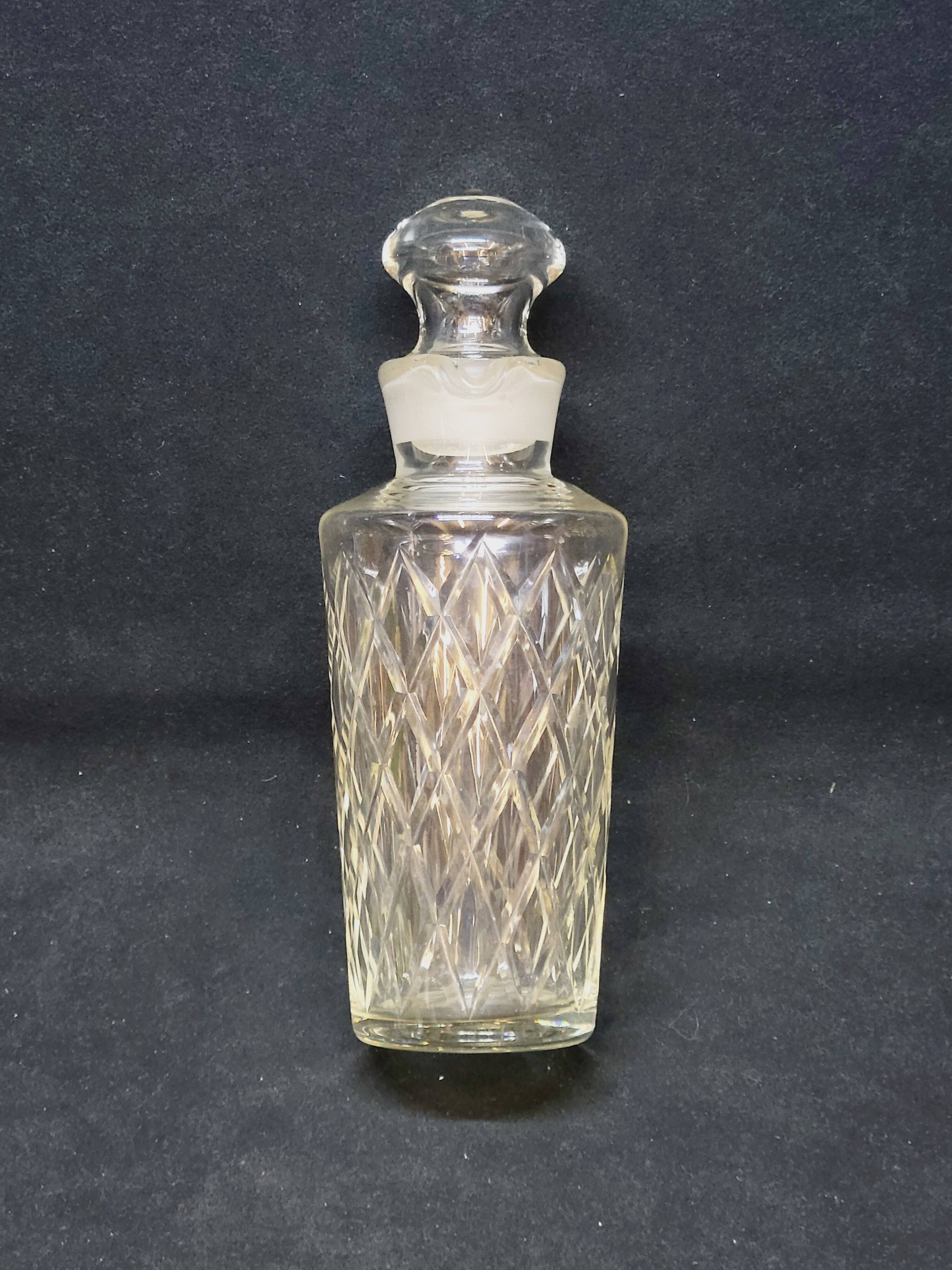 Vintage cut glass decanter