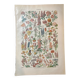 Lithograph on flowers from 1922