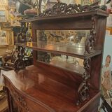 Small mahogany cabinet from the Napoleon III period, in its original 19th-century condition.