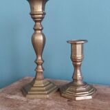 Bronze or brass candlesticks