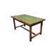 Vintage French dining table with green tiles, 1950s/60s.