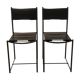 Pair of Natural Leather Chairs 'Spaghetti 101' by Giandomenico Belotti for Alias, 1970’s