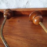 2 coat racks - wall hooks (wood and metal)