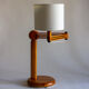Solid pine articulated lamp, 70s/80s