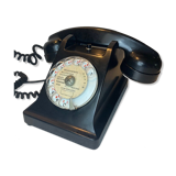 Black bakelite dial phone