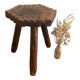 Brutalist tripod stool
