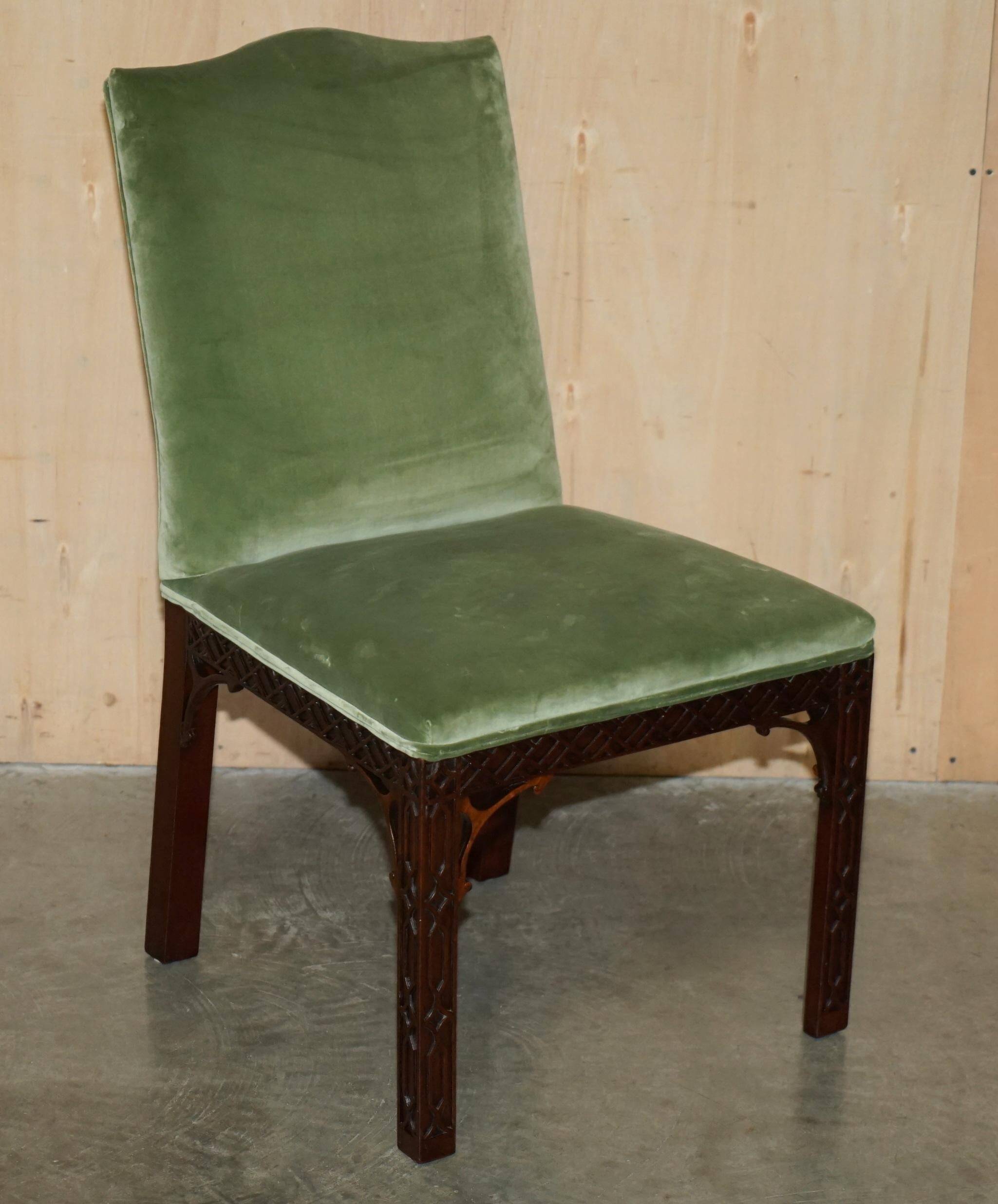 Pair of finely carved Victorian Thomas Chippendale accent chairs.