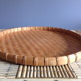 Braided bamboo platter