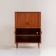 Highboard with tambour doors by Heinrich Riestenpatt