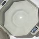 Art Deco soup tureen octagonal porcelain white silver net