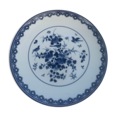 Plate of delft blue collection in porcelain ruks vintage museum