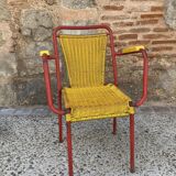 Garden armchair in scoubidou