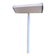 Vintage halogen floor lamp in white steel from the 1970s.