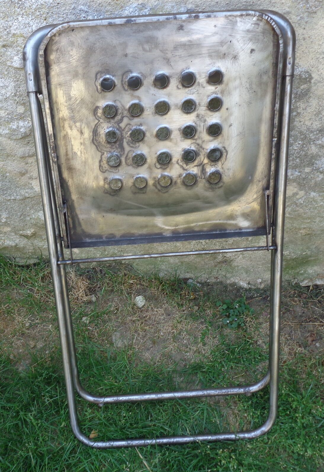 Pair of vintage metal chairs