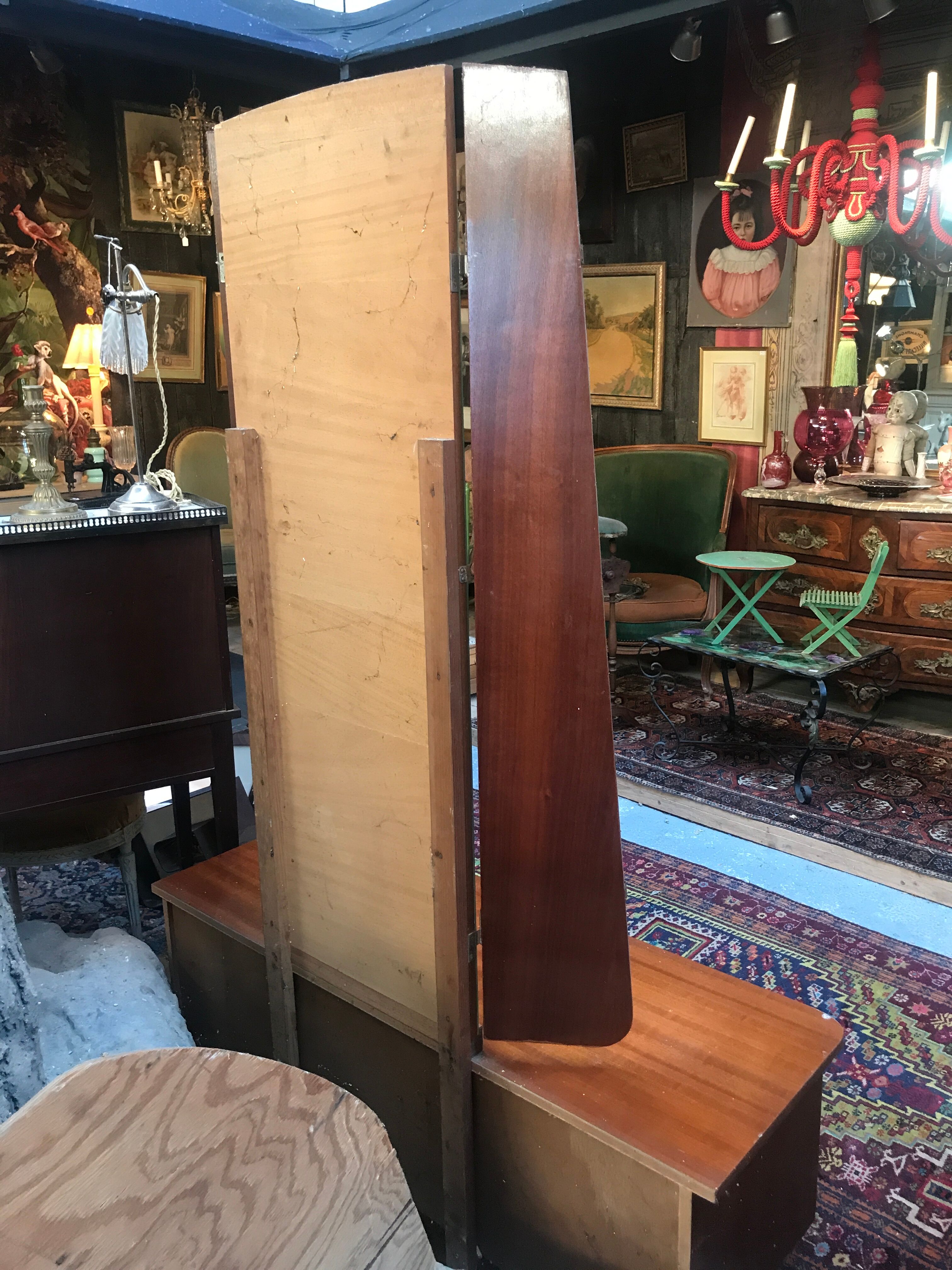 Vintage dressing table 1960 triptych