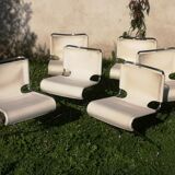 Lot of 6 Biscia chairs, design Pascal Mourgue ed. Steiner