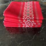 Set of six napkins in cotton / vintage linen