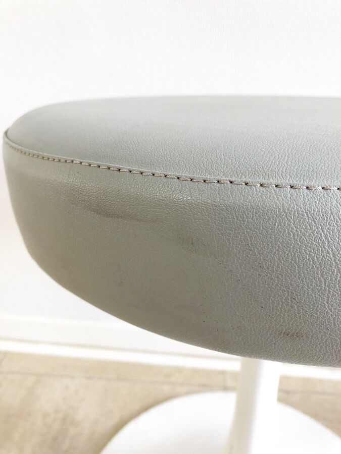 Vintage gray tulip stool 1970s