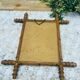 Early 20th Century Bamboo Style Turned Wood Hanging Mirror