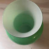 Vintage green opaline vase