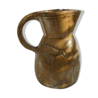 Sandstone pitcher La Borne Guillaume Bourges