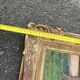 Oil painting of a Breton manor signed M. Garnier in a gilded frame - Antique