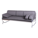 Bauhaus Sofa in Chrome and Fabric from Robert Slezak, Czech, 1930s