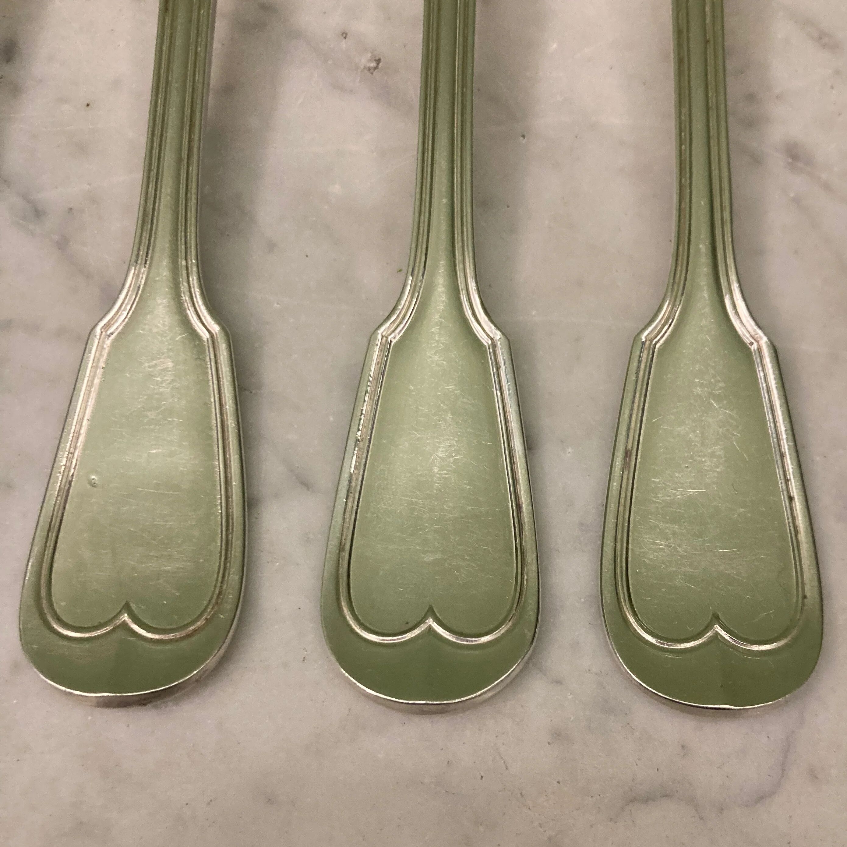 Charles Christofle 4 forks model Chinon