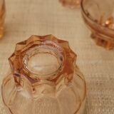 12 verres en verre ambré, 1960
