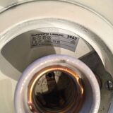 Brass and opaline wall lamp Limburg Germany 1970