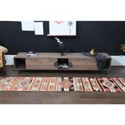 Vintage Turkish Oushak Handmade Wool Cotton Pink Runner Rug 69x333
