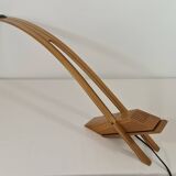 Syko desk lamp by bernard brousse in elm 1980s