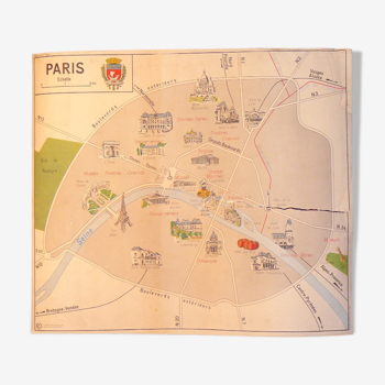 School map MDI PARIS and the Paris region