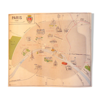 School map MDI PARIS and the Paris region