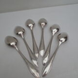 Set of 6 forks and silver spoons in classic style