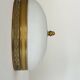 Vintage brass and opaline wall lamp, France 1970