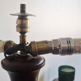 Art Deco style articulated lamp - Wood and brass - 1930s period