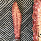 Rectangular dish and knife by Paul Fouillen