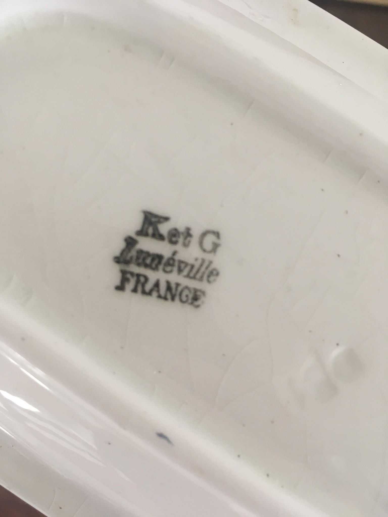 Porte savon assortis K& G Luneville France.
