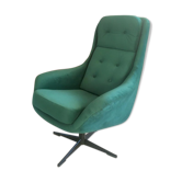Polish vintage swivel chair WEGA from 70s in velvet