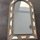 Moroccan Artisan Mirror in Brass and Bone - Moorish Style