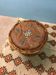 Table basse tam-tam en rotin vintage
