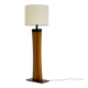 Lampe de sol en teck des années 50 italienne